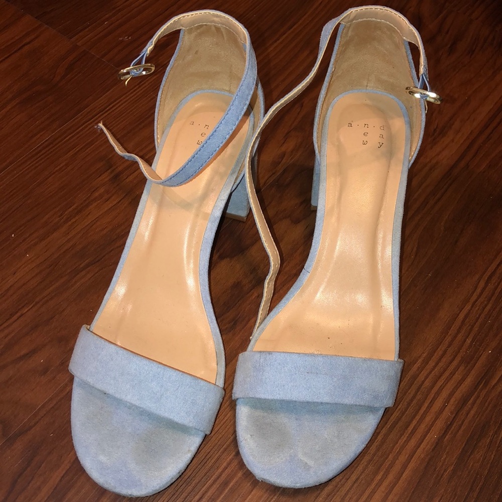 A new day baby blue heels